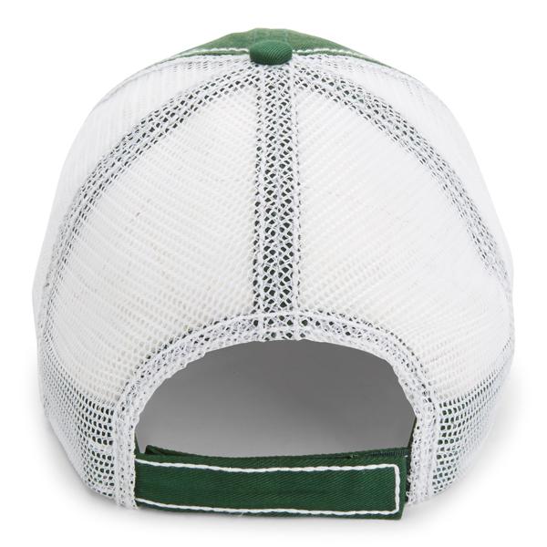 Paramount Apparel Dark Green/White Heavy Washed Cap