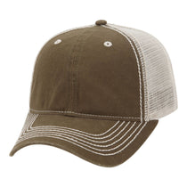 Paramount Apparel Earth Olive/Ivory Heavy Washed Cap