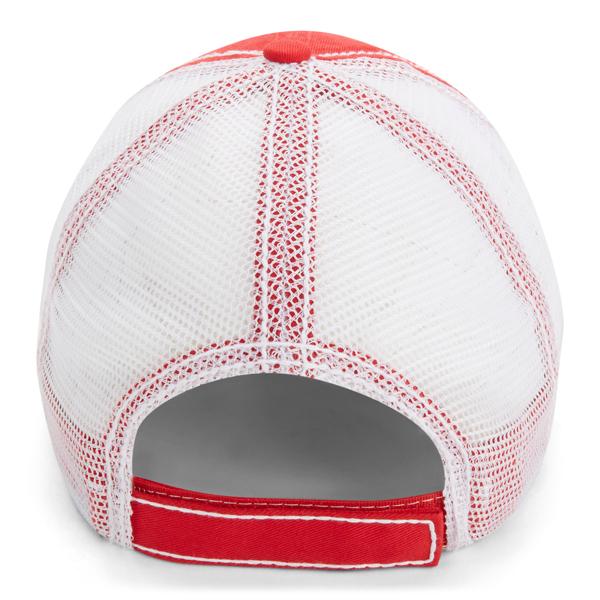 Paramount Apparel Red/White Heavy Washed Cap