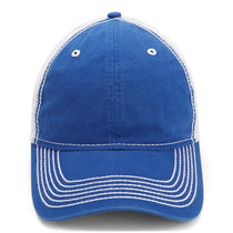 Paramount Apparel Royal/White Heavy Washed Cap