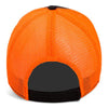 Paramount Apparel Black/Neon Orange Washed Soft Mesh Cap