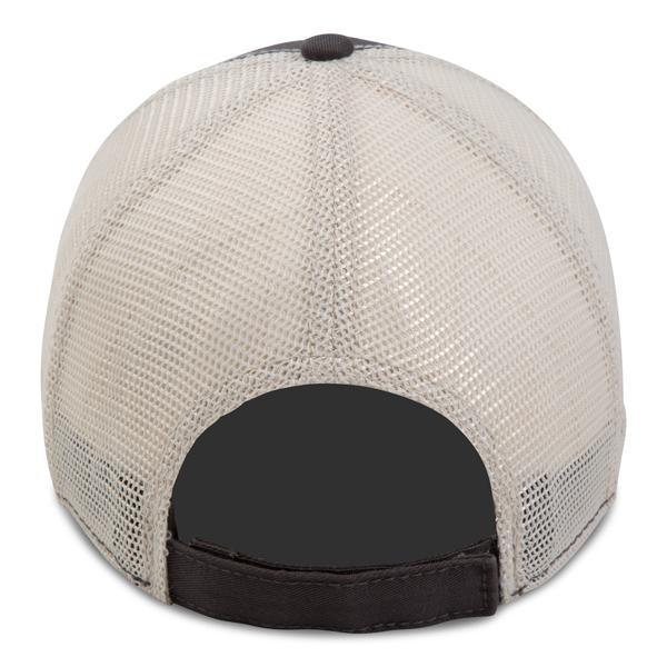 Paramount Apparel Charcoal/Ivory Washed Soft Mesh Cap