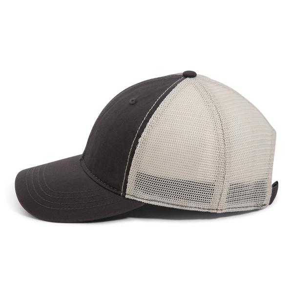 Paramount Apparel Charcoal/Ivory Washed Soft Mesh Cap