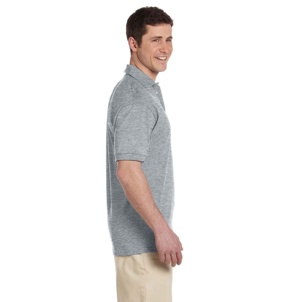 Jerzees Men's Athletic Heather 6.1 Oz. Heavyweight Cotton Jersey Polo