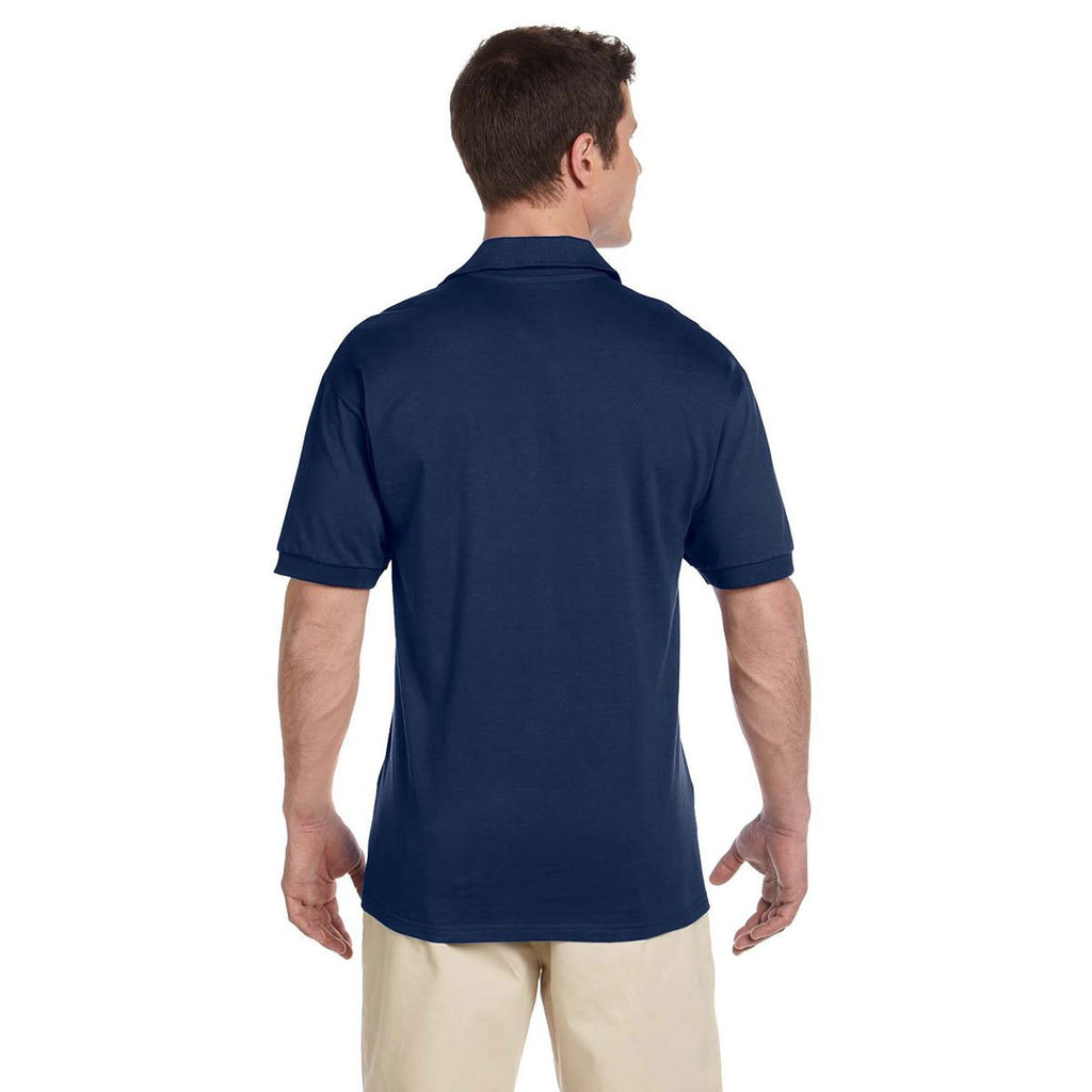 Jerzees Men's J Navy 6.1 Oz. Heavyweight Cotton Jersey Polo