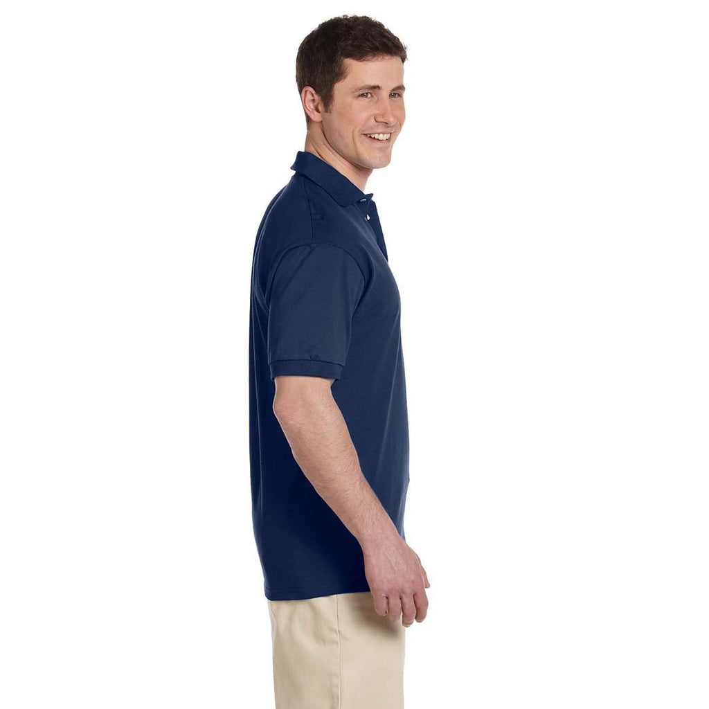 Jerzees Men's J Navy 6.1 Oz. Heavyweight Cotton Jersey Polo