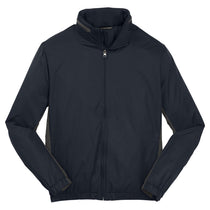 Port Authority Men's Dress Blue Navy/Battleship Grey Core Colorblock Wind Jacket