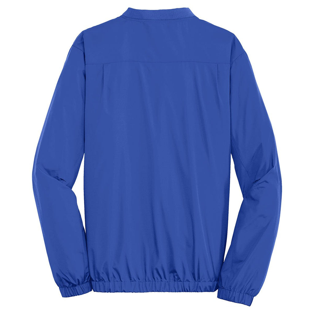 Port Authority Men's True Royal Zephyr V-Neck Pullover