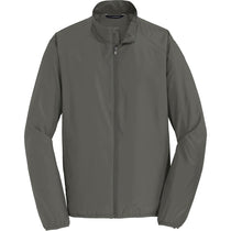 Port Authority Men's Grey Steel Zephyr Full-Zip Jacket