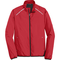 Port Authority Men's Rich Red/Deep Black Zephyr Reflective Hit Full-Zip Jacket
