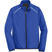 Port Authority Men's True Royal/Deep Black Zephyr Reflective Hit Full-Zip Jacket