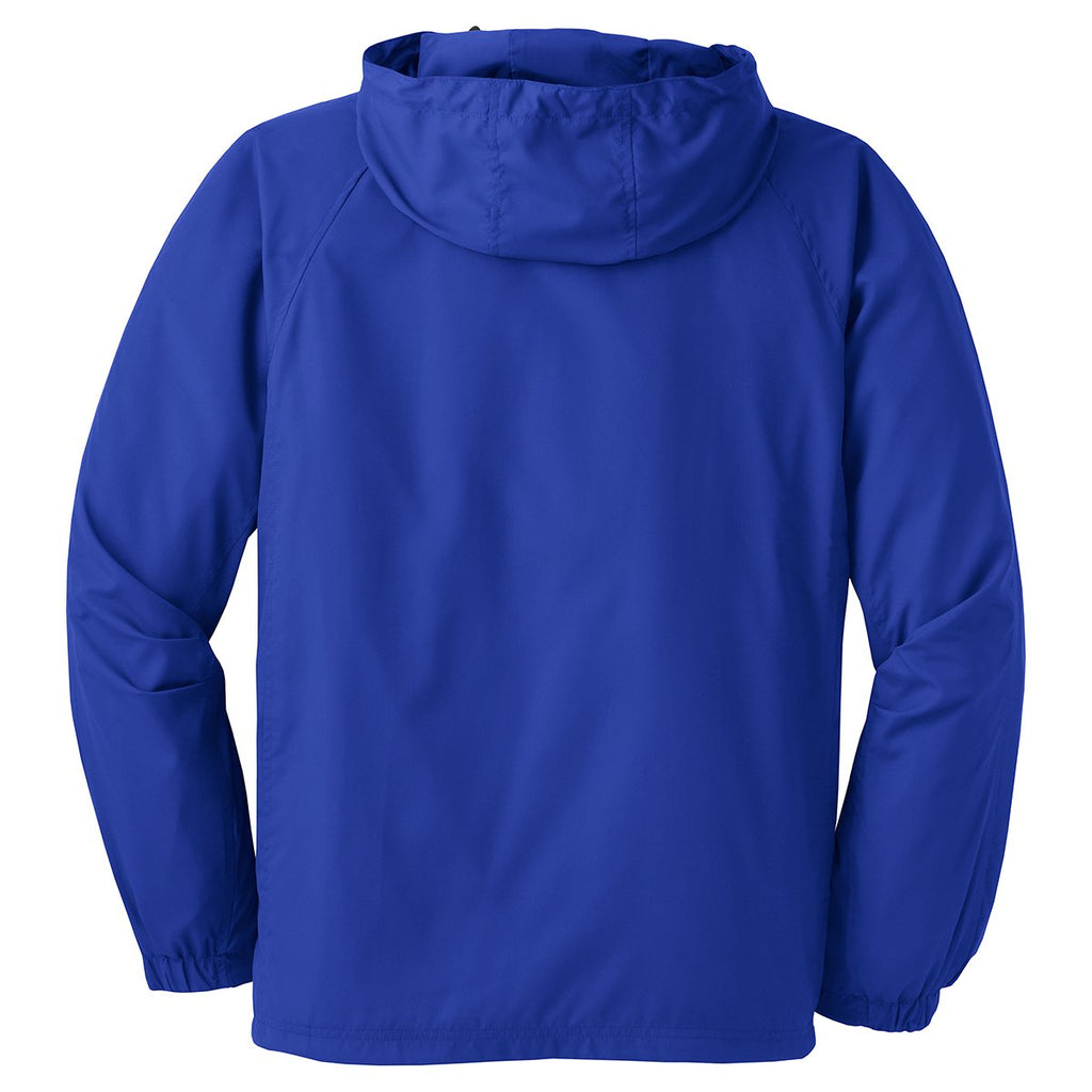 Sport-Tek Men's True Royal Hooded Raglan Jacket