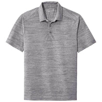 Port Authority Men's Graphite/White Stretch Heather Polo