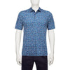 Bugatchi Men's Checker Navy Three Button Self Collar