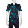Bugatchi Men's Teal Three Button Self Collar