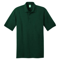 Port & Company Men's Dark Green Tall Core Blend Jersey Knit Polo