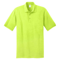 Port & Company Men's Safety Green Tall Core Blend Jersey Knit Polo