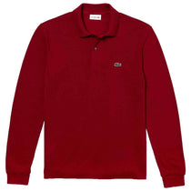 Lacoste Men's Bordeaux Long Sleeve Classic Pique Polo