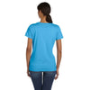 Fruit of the Loom Women's Aquatic Blue 5 oz. HD Cotton T-Shirt
