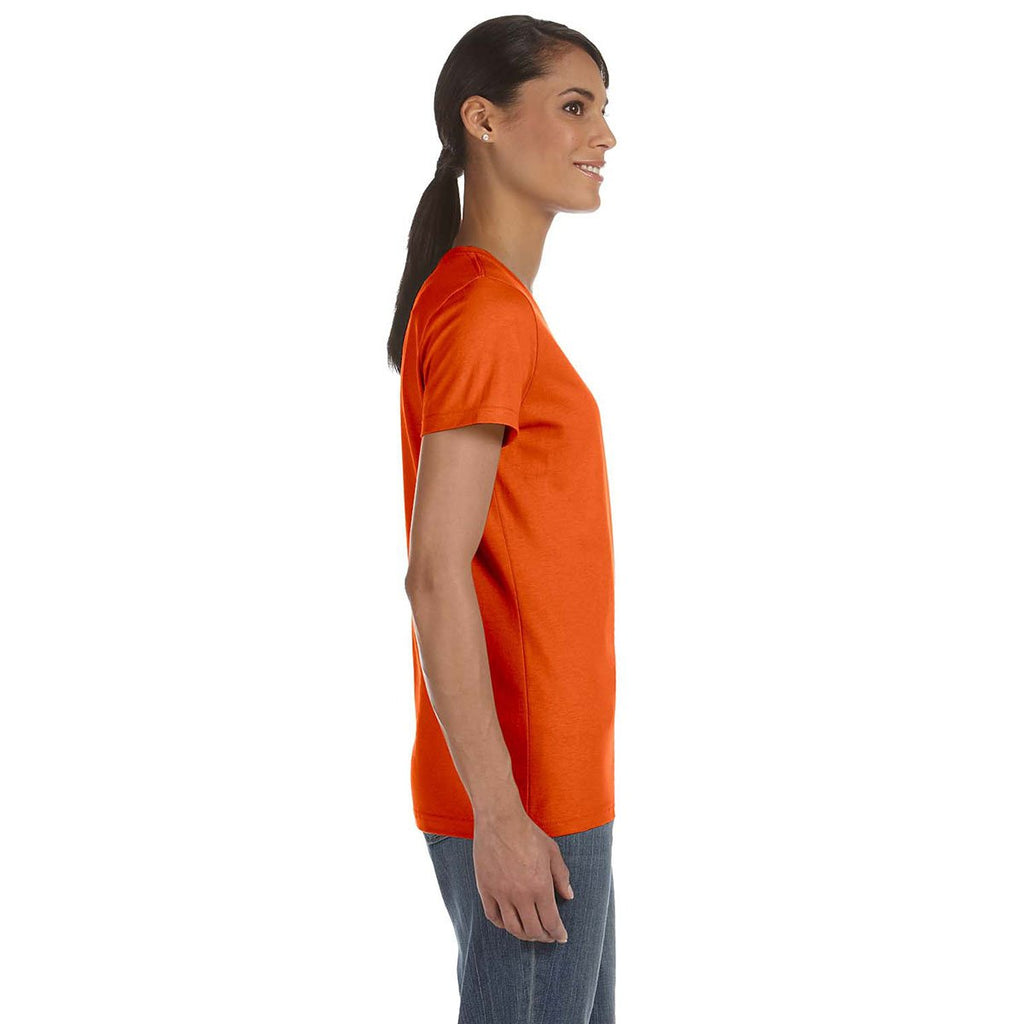 Fruit of the Loom Women's Burnt Orange 5 oz. HD Cotton T-Shirt