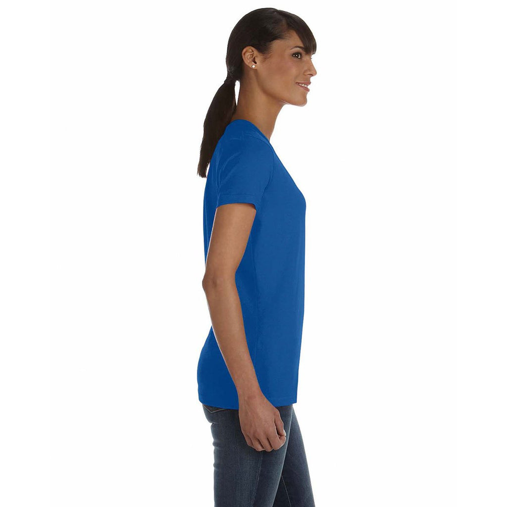 Fruit of the Loom Women's Royal 5 oz. HD Cotton V-Neck T-Shirt