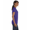 Fruit of the Loom Women's Purple 5 oz. HD Cotton V-Neck T-Shirt