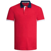 Bugatchi Men's Ruby Short Sleeve Two Button Polo Collar