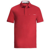 Bugatchi Men's Ruby Short Sleeve Three Button Polo Collar Hidden Placket