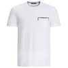 Bugatchi Men's White Short Sleeve T-Shirt Crew Neck