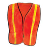 OccuNomix Men's Orange Value Mesh Gloss Vest