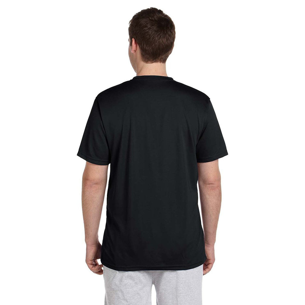 Harriton Men's Black 4.2 oz. Athletic Sport T-Shirt