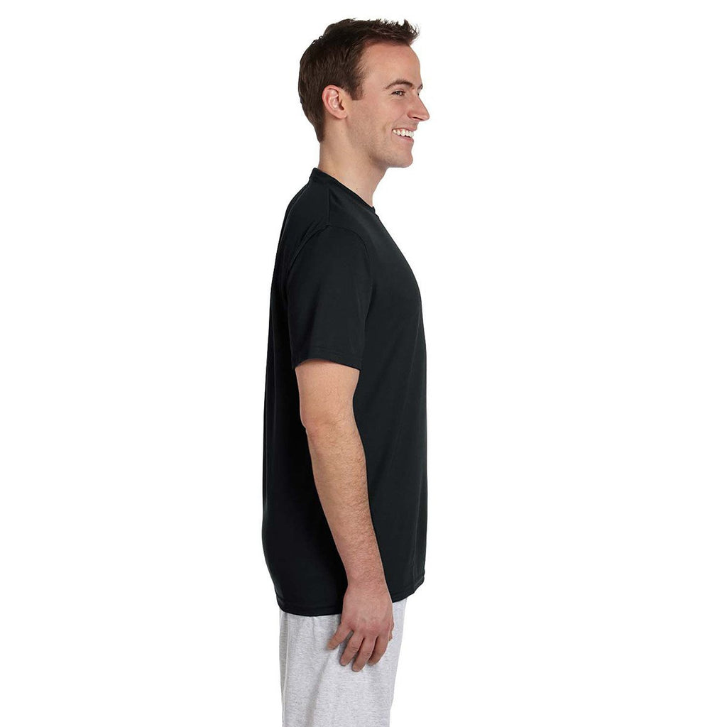 Harriton Men's Black 4.2 oz. Athletic Sport T-Shirt