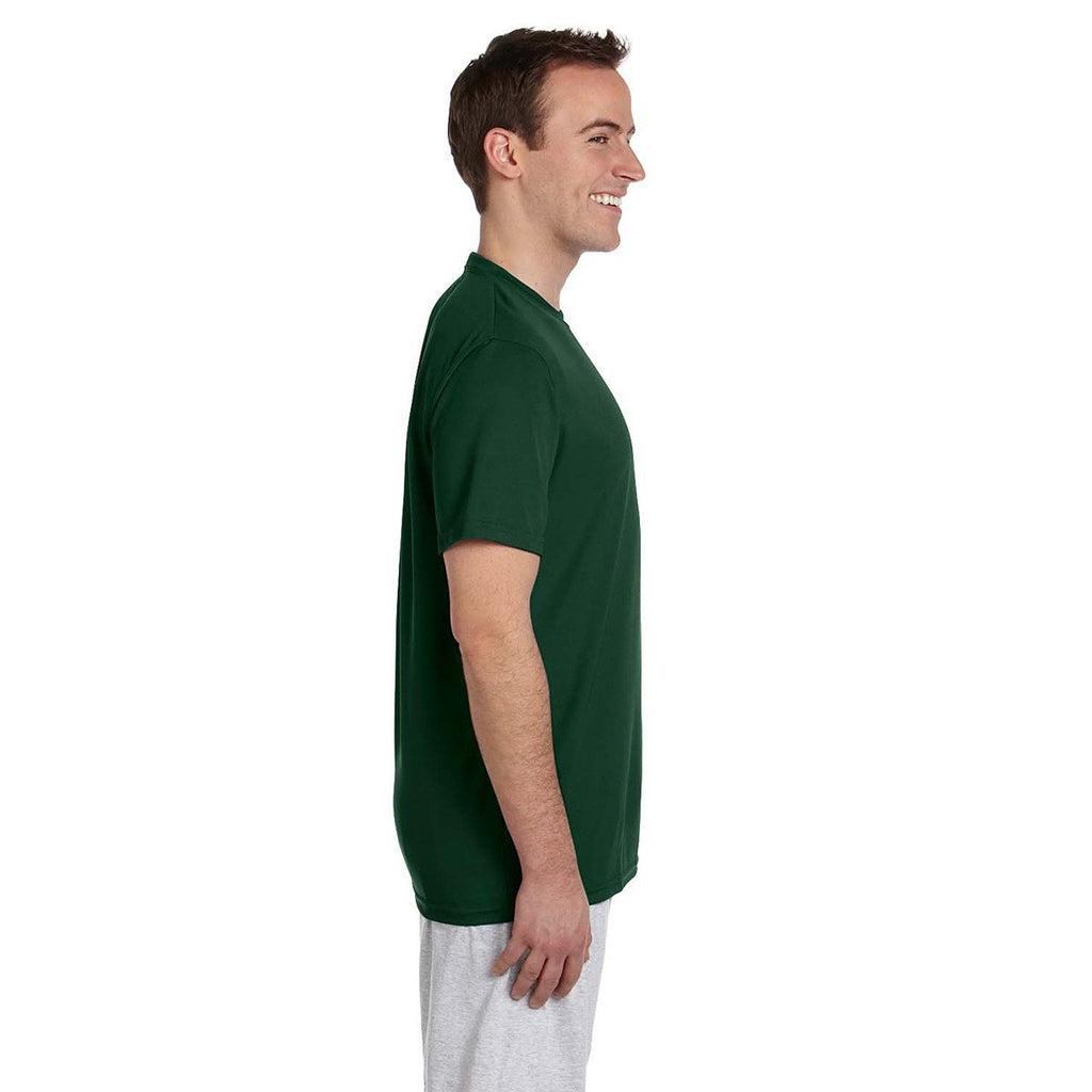 Harriton Men's Dark Green 4.2 oz. Athletic Sport T-Shirt
