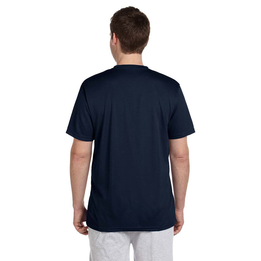 Harriton Men's Navy 4.2 oz. Athletic Sport T-Shirt