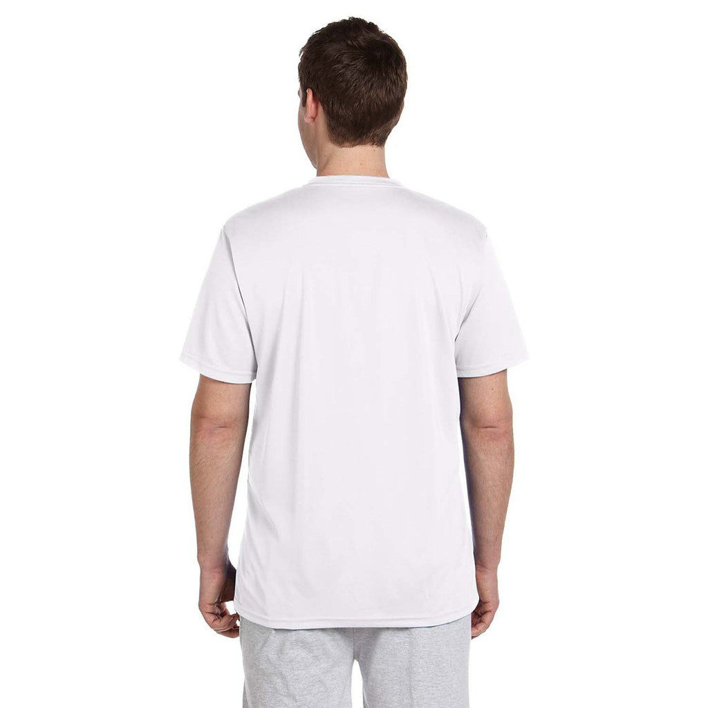 Harriton Men's White 4.2 oz. Athletic Sport T-Shirt