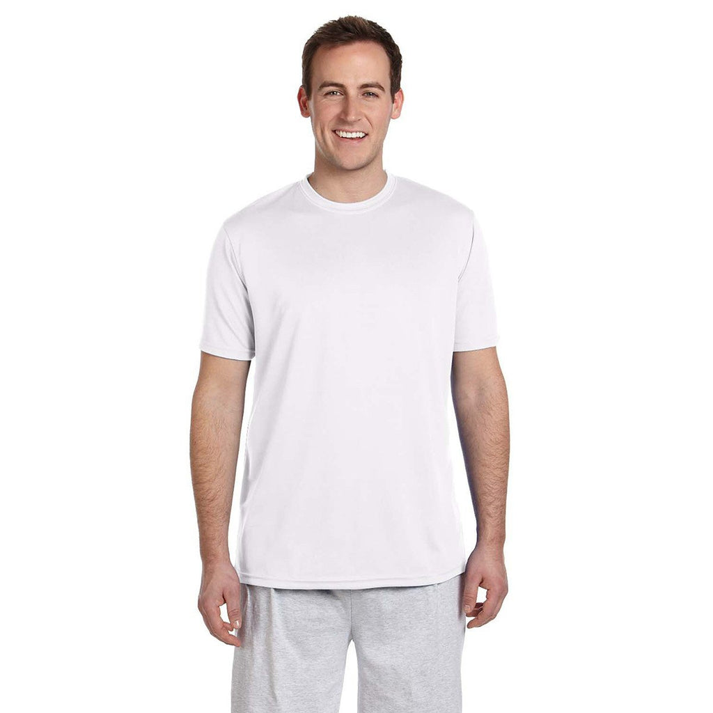 Harriton Men's White 4.2 oz. Athletic Sport T-Shirt