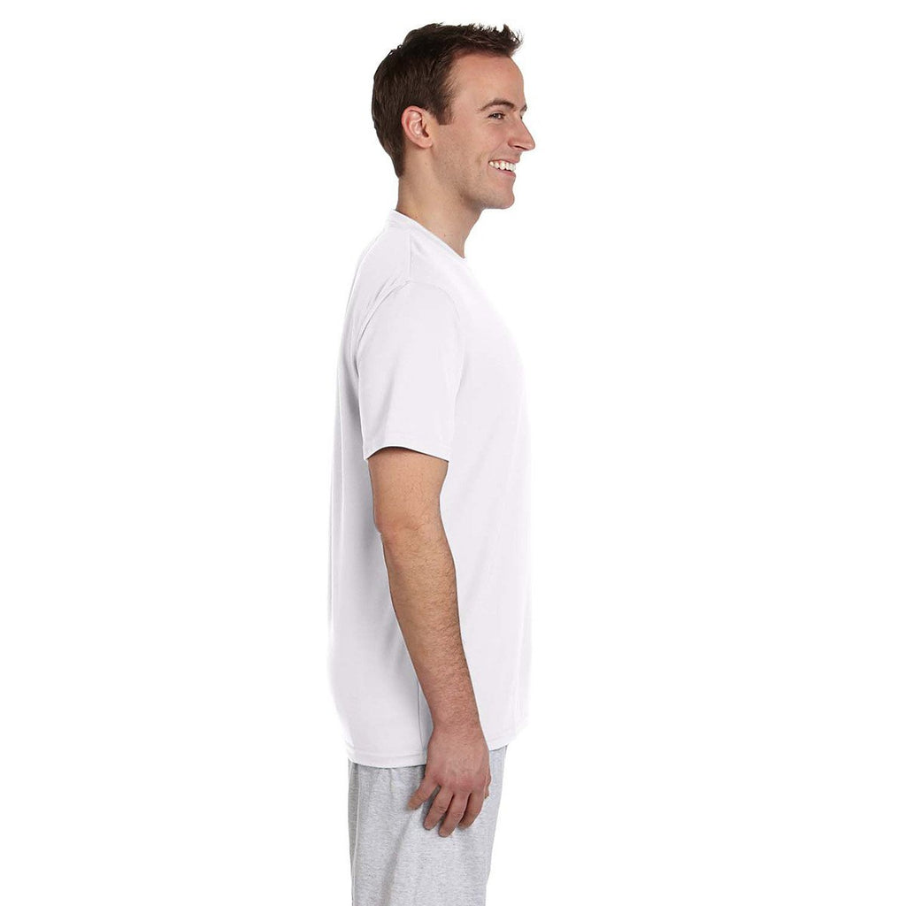 Harriton Men's White 4.2 oz. Athletic Sport T-Shirt