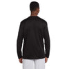 Harriton Men's Black 4.2 oz. Athletic Sport Long-Sleeve T-Shirt