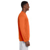 Harriton Men's Team Orange 4.2 oz. Athletic Sport Long-Sleeve T-Shirt