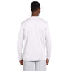 Harriton Men's White 4.2 oz. Athletic Sport Long-Sleeve T-Shirt