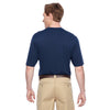 Harriton Men's Dark Navy Short-Sleeve Performance Henley