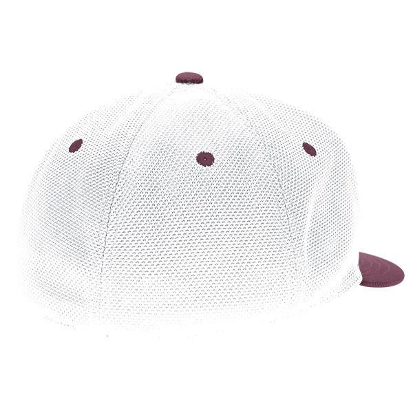 adidas Men's Maroon Mesh Flat Visor Flex