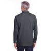 Harriton Men's Dark Charcoal StainBloc Pique Fleece Pullover Jacket