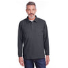 Harriton Men's Dark Charcoal StainBloc Pique Fleece Pullover Jacket