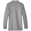 Harriton Men's Dark Charcoal Heather StainBloc Pique Fleece Pullover Jacket