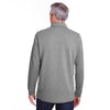 Harriton Men's Dark Charcoal Heather StainBloc Pique Fleece Pullover Jacket