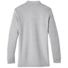 Harriton Men's Grey Heather StainBloc Pique Fleece Pullover Jacket