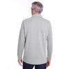 Harriton Men's Grey Heather StainBloc Pique Fleece Pullover Jacket