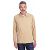 Harriton Men's Khaki StainBloc Pique Fleece Pullover Jacket