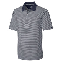 Cutter & Buck Men's Onyx/White DryTec Trevor Stripe Polo